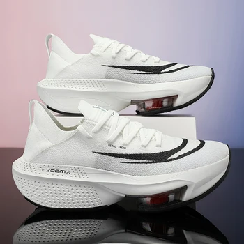 2024 Маратон с въглеродна плоча Мъжки спортни обувки за бягане Дишаща лека дамска удобна детска спортна тренировъчна маратонка