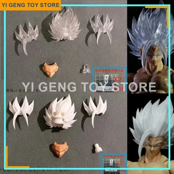 Dragon Ball S.H.Figuarts Shf Lfma Shirakami White God Goku Ssj Headsculpt Set Аксесоари за коса Аниме Екшън фигури Модел играчки