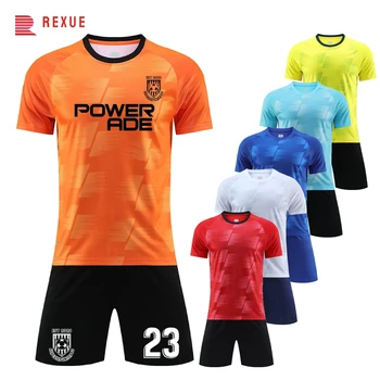 2 Piece Print Boys Kids Football Jersey Outfit Kits 23-24 Висококачествен мъжки отбор Футбол Униформа Анцуг Персонализиране по избор
