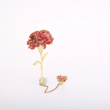 Висококачествен метал по поръчка сувенир кленов лист растение книга марка куха вена китайски стил растение творчески маркер