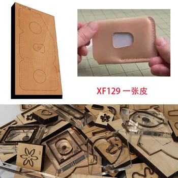 New Japan Steel Blade Wooden Die Easy Change Wallet card pack Wallet Leather Craft Punch Hand Tool Cut Knife Mould XF129