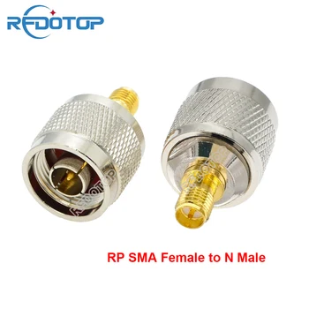 10PCS RP-SMA женски жак към L16 N мъжки прав конектор за WiFi радио антена L16 N към SMA щепсел RF коаксиален адаптер на едро