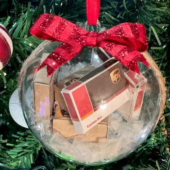 Коледно дърво висулка мини пакети украшение мини експресна кутия коледни орнаменти дървета декор коледни топки Коледна украса