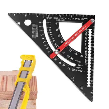 Измерване на владетел дърводелци инструмент измерване владетел регулируем триъгълник квадратен триъгълен владетел за облицовка дървообработващи покриви