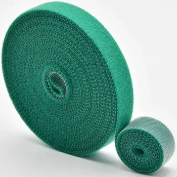 Cord Tie Strap Green Gardening Tape 10m X12mm в 1 ролка рециклиране и многократна употреба