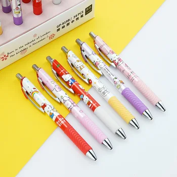 New Sanrio Hellokitty Press Neutral Pen Ученици от началното и средното училище Black Press Pen Студентски канцеларски материали