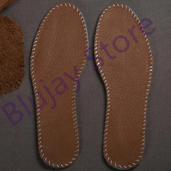 Мъжки стелки от естествена кожа Жени Удобен дезодорант Спортна стелка Мъжка подложка за обувки Женска външна маратонка Проветряващи стелки 008