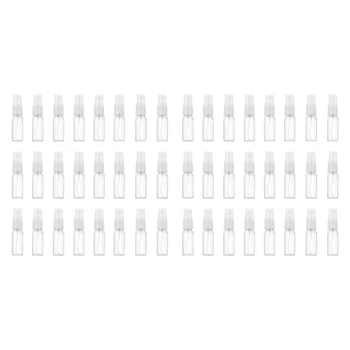 48Pcs 20Ml Прозрачни празни спрей бутилки Преносими бутилки за пръскане с фина мъгла за многократна употреба