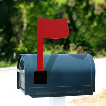 Универсална пощенска кутия Флаг Червени пощенски флагове Устойчиви на атмосферни влияния Лесен за инсталиране Пощенска кутия Пощенски флаг Пощенска кутия Подпис