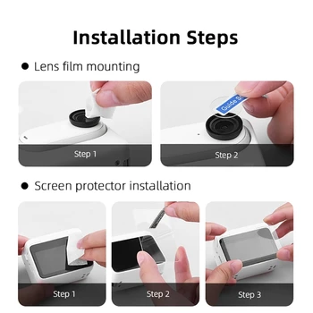 L43D екран протектор филм за Insta 360 GO 3 палеца камера кардан стабилизатор закалено