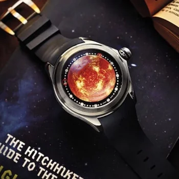Луксозен автоматичен часовник Mars Модни часовници от балонно стъкло Мъже 46mm механични ръчни часовници Art Eye Ball Dial часовници KAFYASE 2023
