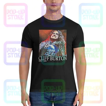 Cliff Burton Rock Band Tribute Us Shirt T-shirt Soft Retro Novelty Best Seller Tee