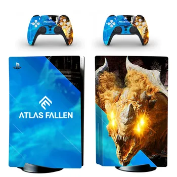 Atlas Fallen PS5 Disc Skin стикер протектор Decal покритие за конзола контролер PS5 диск кожата стикер винил