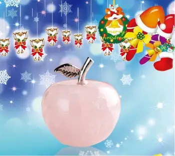 Търговия на едро естествен кристал прах кристал емулация емулация ябълка късмет камък за Свети Валентин / Коледа продажби