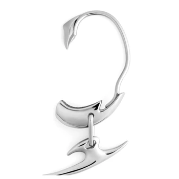 Ear Clip Earring за жени Cyberpunk-Dagger-висулка клип на обеци Non Pierced