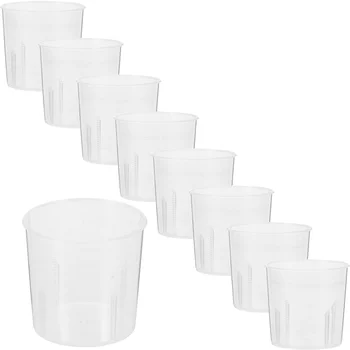 Измервателна чаша Прозрачни чаши за смола епоксидна занаятчийска изработка комплект инструменти доставки смесване DIY аксесоар занаяти доставка комплекти