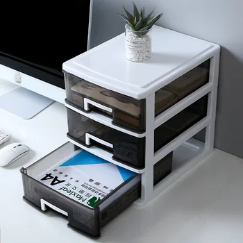Desktop кутия за съхранение студент довършителни чекмедже съхранение бокс офис общежитие канцеларски козметични рафт
