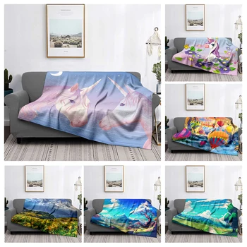Декорация на дома плюшен диван одеяло цветни животински покривка на леглото аниме пухкави меки одеяла дебело одеяло за winte