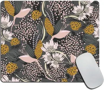 Реколта цветя подложка за мишка колоритен подложка за мишка флорални офис декор за жени бюро аксесоари пастелни цветя подложка за мишка подарък