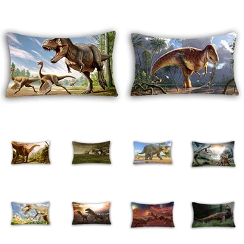 30x50cm кола диван дома калъфка Джурасик динозавър възглавница покритие декоративни диви животни печат калъфка