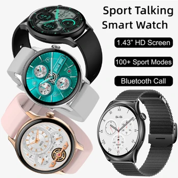Нов Bluetooth Call Smart Watch Жени 2023 Спортна гривна Водоустойчив персонализиран часовник Face Men за Cubot KingKong 9 HONOR X8a Cubot