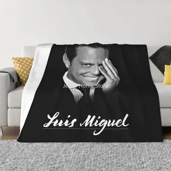 Luis Miguel Одеяла Фланелен декорация El Sol de Mexico Преносимо меко одеяло за домашен офис юрган