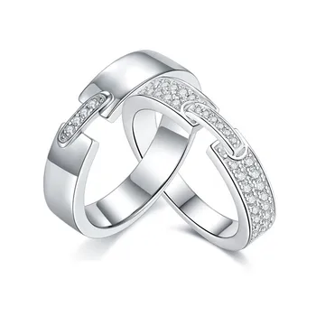 RM3005RM3010 Lefei мода луксозен модерен класически Moissanite любовници сватбен пръстен мъже жени 925 сребърно парти бижута сексапил подарък