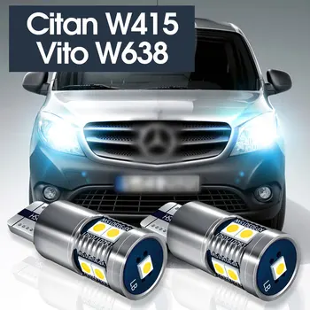 2x LED светлина за паркиране лампа аксесоари Canbus за Mercedes Benz Citan W415 Vito W638 2003 2012 2013 2014 2015 2016 2017