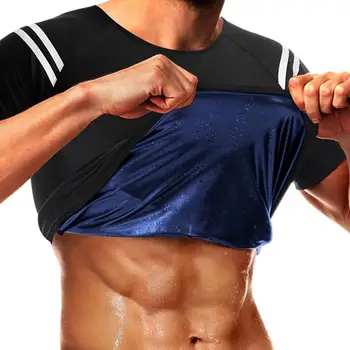 Сауна жилетка сауна костюм за мъже лесна тренировка мъже кратко пот костюми компресия тениска тялото Shaper ризи за тренировка спортове