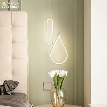 Nordic LED висулка светлина висящи лампи за таван интериорно осветление маса за хранене спалня хол нощно шкафче декорация висулка лампа