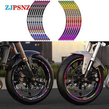 Мотоциклет колело гуми стикери светлинен водоустойчив модифицирани отразяващи колело стикери филм електрически скутер 10/12/17/18 инча