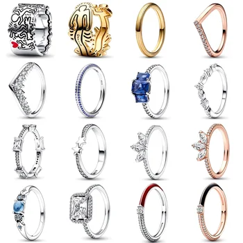 НОВ 2022 100% 925 стерлинги сребро есенна колекция серия пръстен годни DIY жени гривна оригинална мода бижута подарък