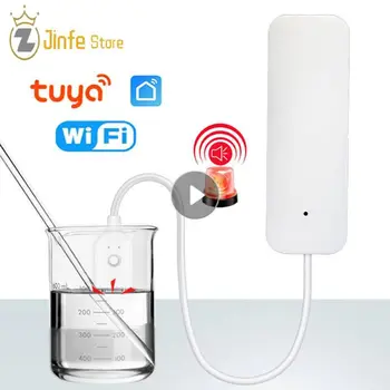 Tuya WiFi сензор за изтичане на вода Аларма за изтичане на вода от наводнения Интелигентна домашна автоматизация Защита на жилищната сигурност Приложение за интелигентен живот