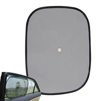 Mesh Сянка на прозореца за кола Черна мрежа Универсални автоматични сенници екрани полиестерен материал Аксесоар за превозни средства за излет Пътуване Шофиране