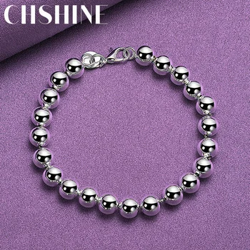 CHSHINE 925 стерлинги сребро 8 мм формован верига гривна мода чар високо качество сватбено парти подаръци за жени бижута