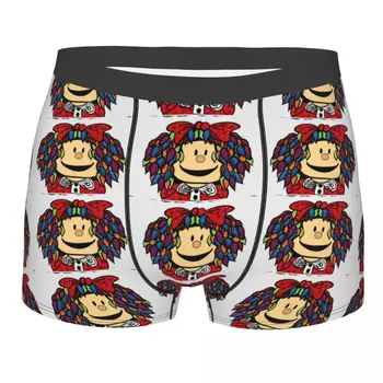 Kawaii Mafalda сладко момиче долни гащи памучни бикини мъж бельо печат шорти боксерки