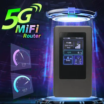 CHANEVE MiFi мобилен модем Hotspot 5g SIM карта Безжичен рутер Двулентов преносим 5Ghz WiFi устройство Поддръжка на заключена честотна лента