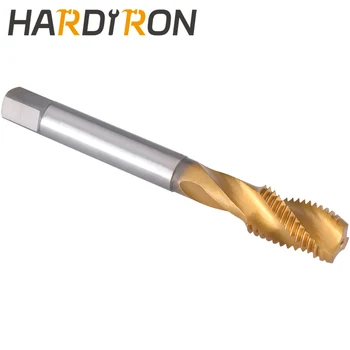 Hardiron M14x1 спирала флейта кран, HSS титанов покритие M14x1 спирала флейта щепсел резба кран