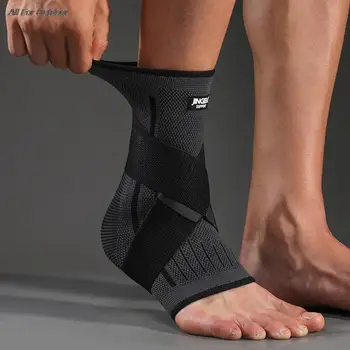 1PIECE компресия каишка найлон крак съвместни защитна лента баскетбол глезена ръкав защитна лента