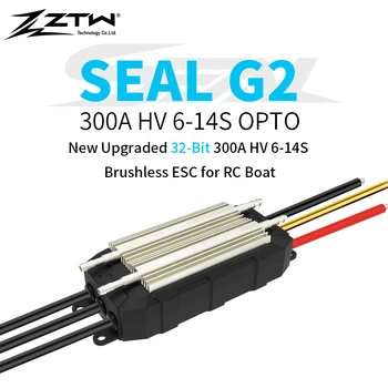 ZTW SEAL G2 300A HV 6-14S Безчетков ESC водно охлаждане Двупосочен електронен регулатор на скоростта за RC състезателна лодка Електрически сърф
