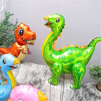 1pcs 3D гигантски сглобете динозавърско фолио балон животински балони детски динозавър рожден ден декорации балон детски играчки