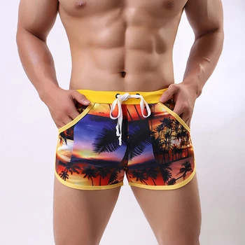 Мъжки боксерки бански панталони плажни панталони плажен сърф панталони дишащо бързосъхнещо бельо многоцветно по избор