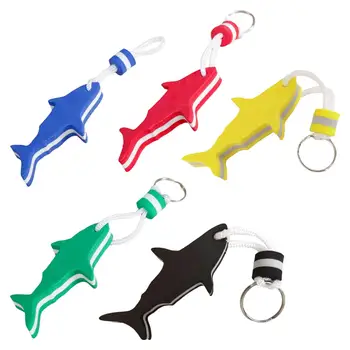 Плаващ ключодържател ключодържател с форма на акула плувка плувка лек плаващ ключ