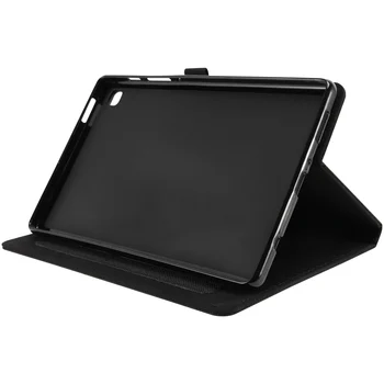 за Samsung Galaxy Tab A7 Lite 8.7 инча 2021 (Sm-T220 / T225) Защитен калъф Задна корица скоба с джоб черен