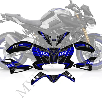 NEW За Yamaha MT10 MT-10 FZ MT 10 мотоциклет коляното стикери резервоар подложка боя протектор обтекател аксесоари Decal гориво газ 2016 UP