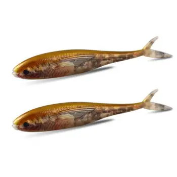 2Pcs 12.5cm 11g Forktail Fish Soft Bait Tempting Design Forktail Lures Изкуствени примамки за плуване Bass Carp Flying Tackle