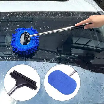  Четка за търкане на автомобили Микрофибърна гъба за миене на автомобили Детайлен комплект четки за почистване на автомобили Четки за почистване Инструмент за чисто колело на автомобила